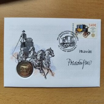 2€ SR 2023 – 200. výročie dostavníkovej pošty