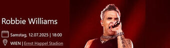 Robbie Williams Wien 12.7. 2x lístok na sedenie