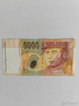 Bankovka 5000 Sk 1995