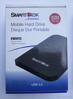 Predam externy 2,5" disk 320 GB Verbatim