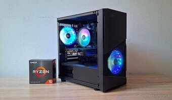 Herný pc Ryzen 5 5500 3,60ghz/NVME/GTX1660SUPER 6GB