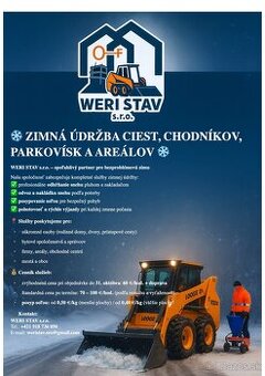 Zimná údržba ciest, chodníkov a parkovísk – Prešov a okolie