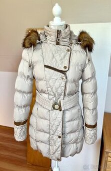 Béžová zimná bunda, S