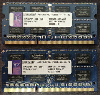 Kingston 2x4GB DDR3 1600
