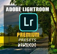 Predám 2500 zakúpených presetov premium pre Adobe Lightroom