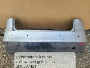 Volkswagen golf plus mk5 zadny naraznik