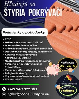Hľadáme štyroch pokrývačov.