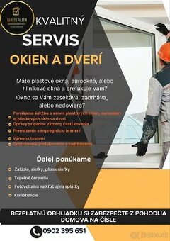 Servis okien a dverí