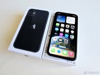 APPLE IPHONE 11 64GB BLACK,ZDRAVIE BATERKY 100%