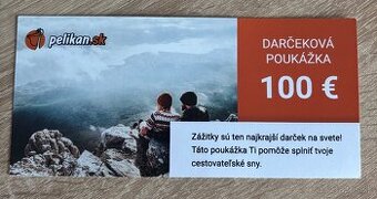Predám darčekovú poukážku na Pelikan.sk – hodnota 100€