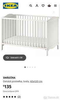 Detská postielka Ikea
