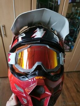 Motokros prilba fly racing nohavice okuliare