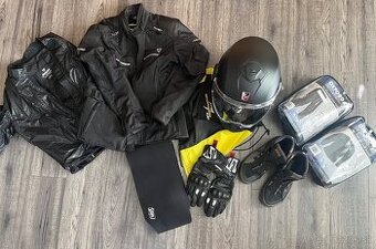 Damska bunda, prilba, boty a rukavice