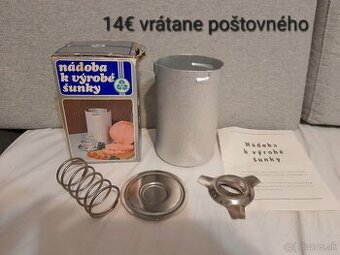 REZERVOVANE - Retro nádoba na výrobu šunky Rostex