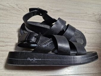 Čierne dámske sandále Pepe Jeans, č.37