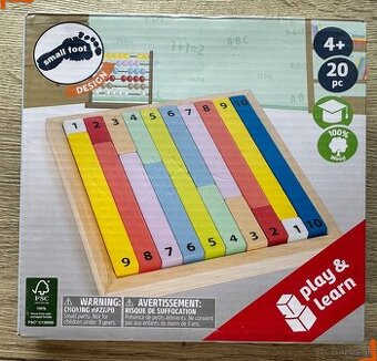 NOVÁ Drevená vzdelávacia hračka Small Foot Číselné kocky