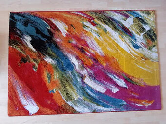 Predám mäkký farebný koberec 120x170 cm - 1
