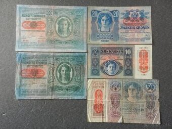 Bankovky staré RU a staré Rakúsko - 1