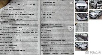 Nissan Qashqai 2.0 2013 predám MOTOR MR20, DVERE, KAPOTA, NÁ