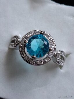 Strieborný prsteň, veľkosť 57