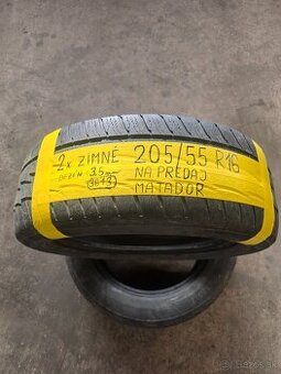 Predám 2x zimné pneu 205/55 R16