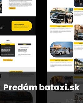 Predám taxislužbu bataxi.sk