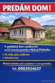 Dom v cene garsónky