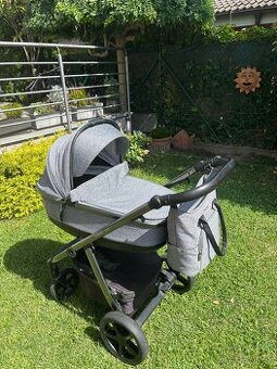 Kočík Espiro Next Grey + vajíčko Cybex Aton M+fusak