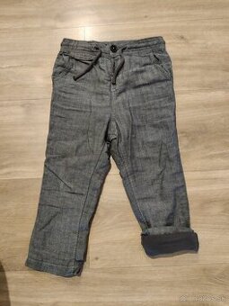 Zateplené hrubé nohavice,rifle