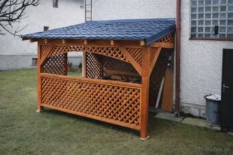 Masívny drevený altánok 3×4 m +odvoz +montáž