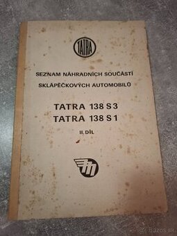 Tatra 138,seznam nahradnich dilu