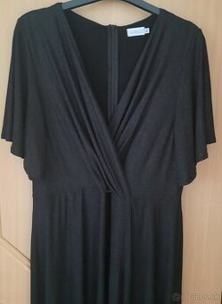 ČIERNE trbietavé dlhé šaty