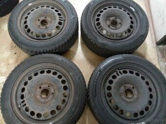 Plechové disky R17, 5x120 so zimnými pneu Hankook 225/55 R17