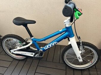 Woom GO 2 14 detský bicykel, metallic blue