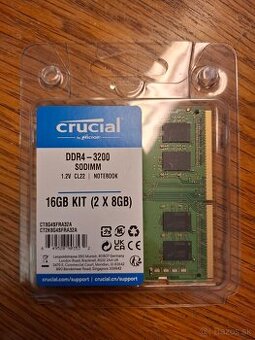 Predam pamate CRUCIAL SODIMM 16GB 2x8GB DDR4 3200MHz