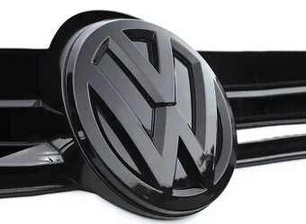 VW Logo znak VOLKSWAGEN cierne leskle / cervene