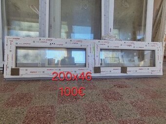 Plastové okno NOVÉ 200x46