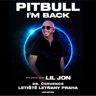 Predám 3 lístky na Pitbulla v Prahe