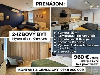 2-izbový byt na Mýtnej ul. v širšom centre Bratislavy