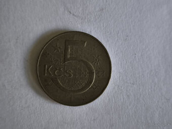 Predám  mincu 5kčs 1982
