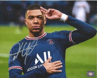 Kylian Mbappe - foto s podpisem + COA