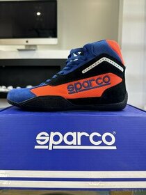 Sparco topánky Scarpa Kart Gamma Light blue/orange fluo