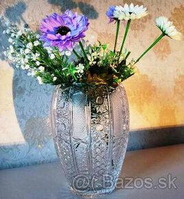Hodnotné, starožitné krištáľové/ sklenené vázy/ karafy