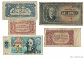 Zbierka bankoviek - Československo + iné