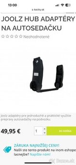 Adaptery na autosedacku ku kočíku Joolz