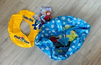 Plávacie potreby - nafukovacie koleso, rukavniky a bazen