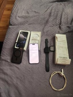 iPhone 16pro black 128gb titanium+apple Watch 9