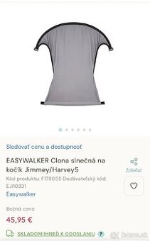 EASYWALKER Clona slnečná na kočík Jimmey/Harvey5 - 1