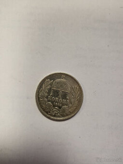 1 KORUNA 1892 K.B. RAKÚSKO UHORSKO FRANZ JOSEPH