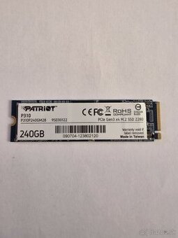 Predám SSD disk Patriot P310 M.2